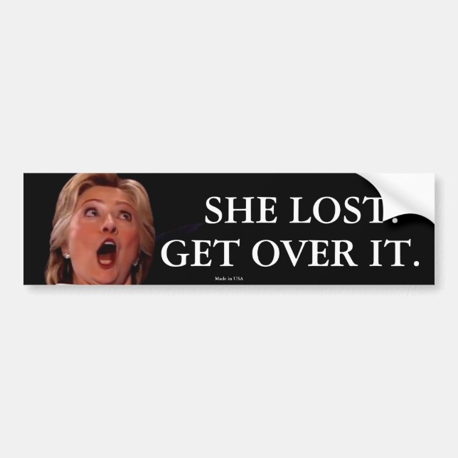 Anti-Hillary Clinton Bumper Sticker (Front)