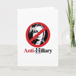 Anti-Hillary Symbol Card