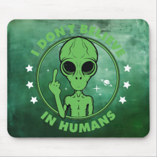 Anti-Human Alien Mouse Pad