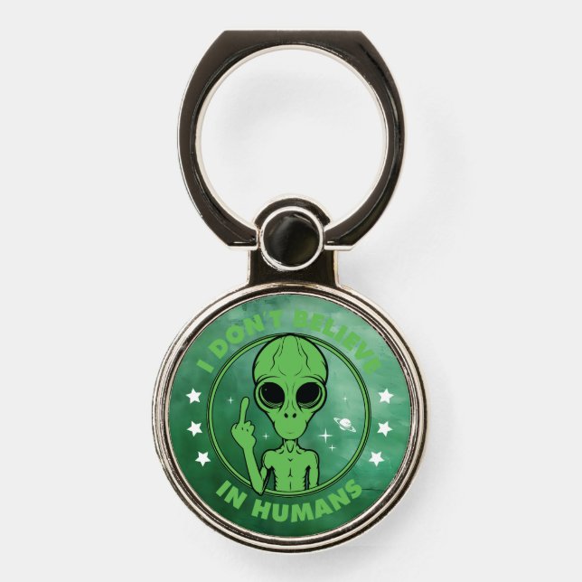 Anti-Human Alien Phone Ring Stand (Front)