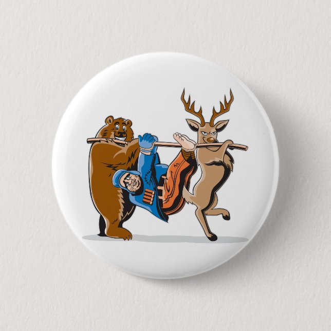 Anti Hunting Animal Revenge Button (Front)