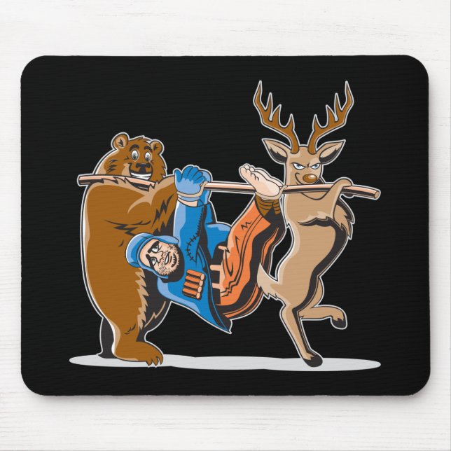 Anti Hunting Animal Revenge Mouse Pad (Front)