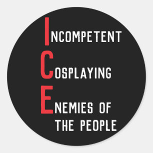 Anti ICE Classic Round Sticker
