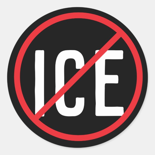 Anti ICE Classic Round Sticker (Front)