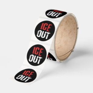 Anti ICE Out Political Activism Protest Classic Round Sticker