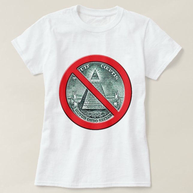 Anti Illuminati T shirt (Design Front)