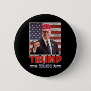 Anti Joe Biden Funny Conservative Donald Trump 2 Button