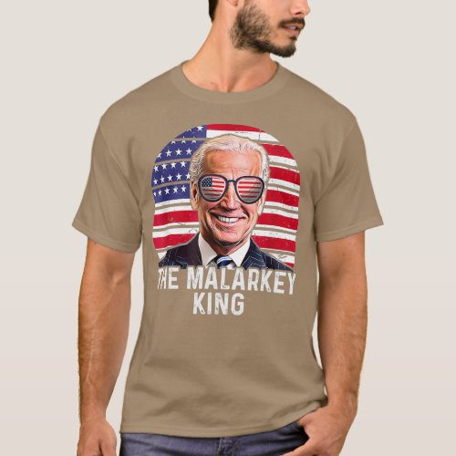 Anti Joe Biden The Malarkey King Pro Trump Ultra M T_Shirt