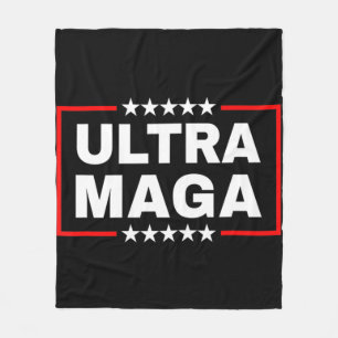 Anti Joe Biden Ultra Maga Fleece Blanket