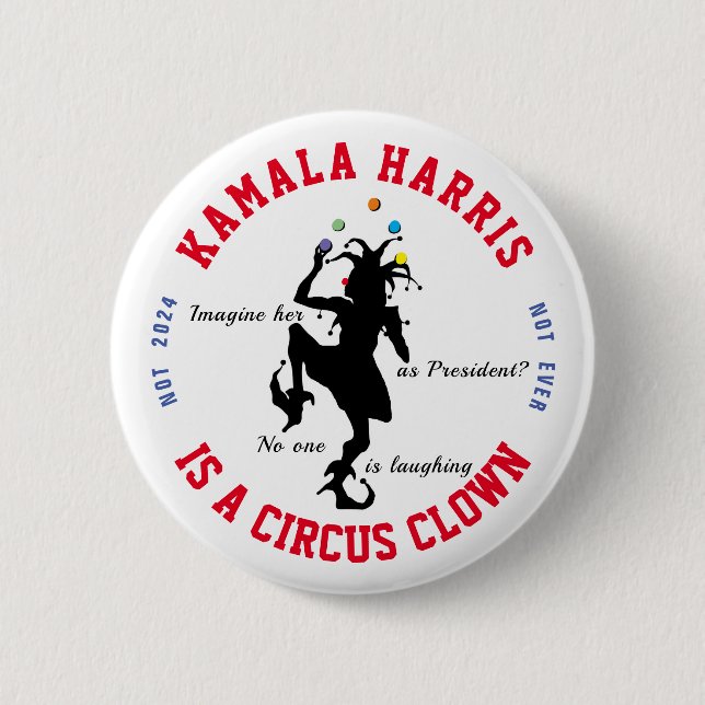 Anti-Kamala Harris Button (Front)