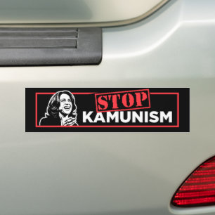 Anti-Kamala Socialism Communism Stop Kamunism Bumper Sticker