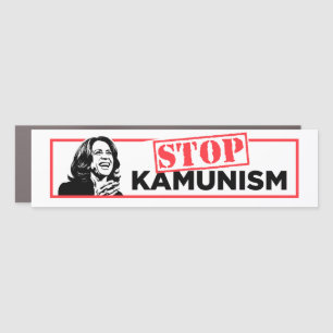 Anti-Kamala Socialism Communism Stop Kamunism Car Magnet