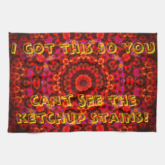 "Anti-Ketchup" mandala tea-towel Kitchen Towel