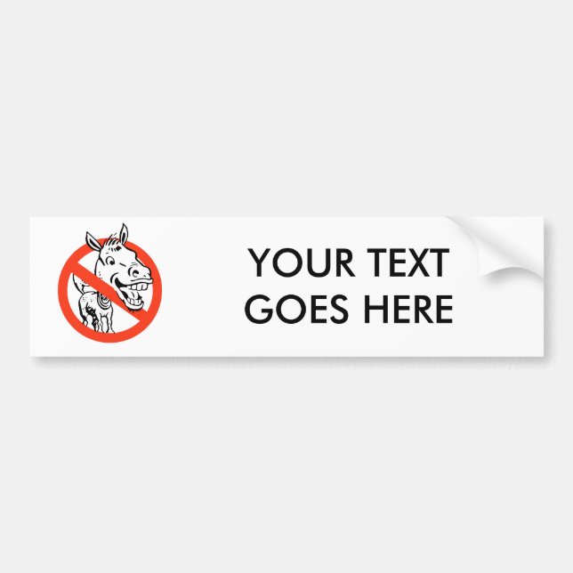 Anti-Liberal / Anti-Democrat Bumper Sticker (Front)