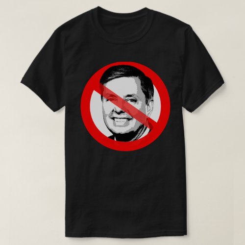 Anti Lindsey Graham Crossed Out Face T_Shirt