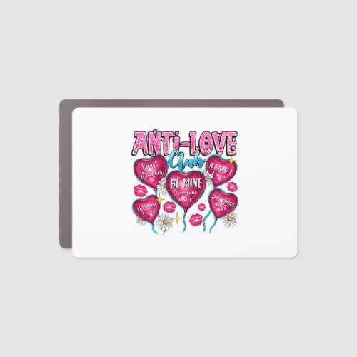 Anti Love Club Car Magnet