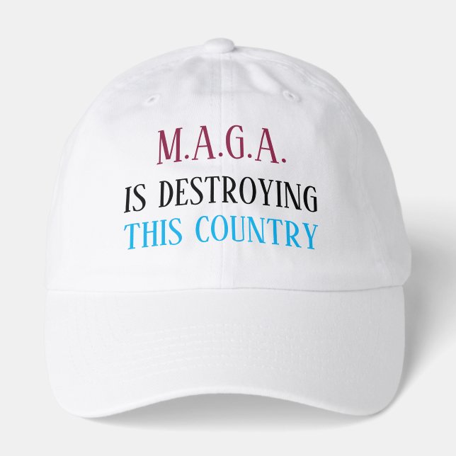 Anti-MAGA message Hat (Front)