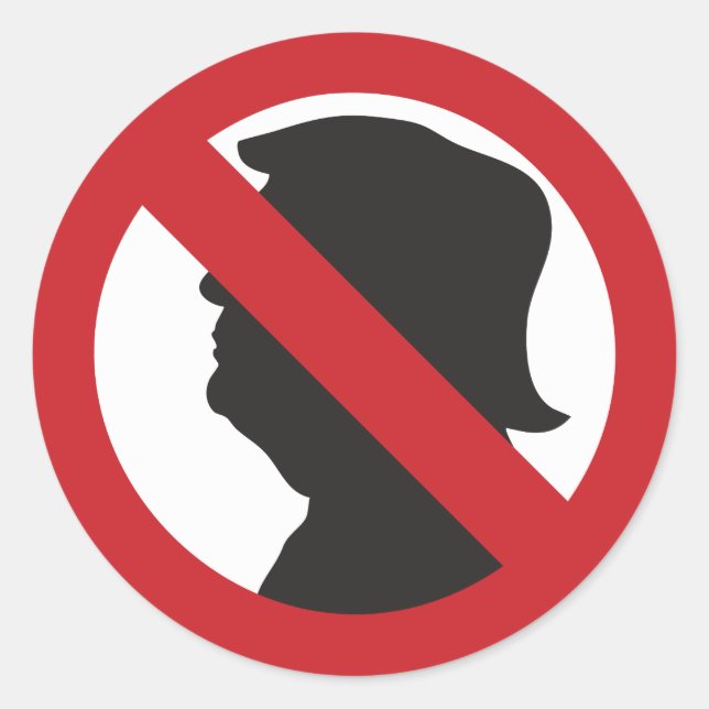 Anti MAGA No Trump Sticker (Front)