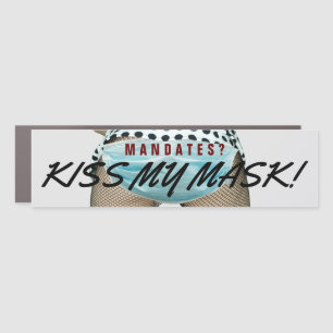 Anti Mask And Vaccine Mandates - Defiant Message C Car Magnet