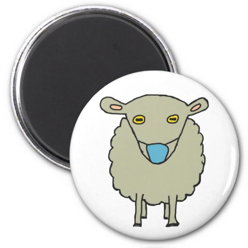 Anti_Mask Mask_Wearing Sheep Magnet
