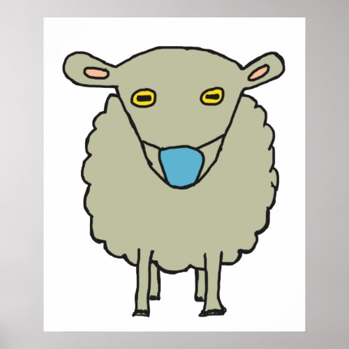 Anti_Mask Mask_Wearing Sheep Poster
