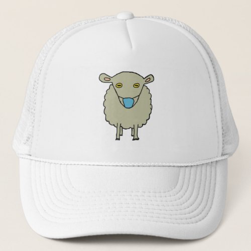 Anti_Mask Mask_Wearing Sheep Trucker Hat