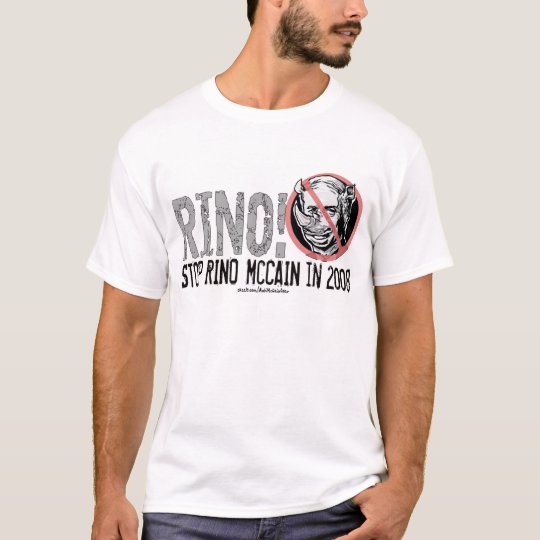 Anti-McCain Circle Rino T-Shirt
