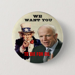 Anti-McCain / Uncle Sam Button