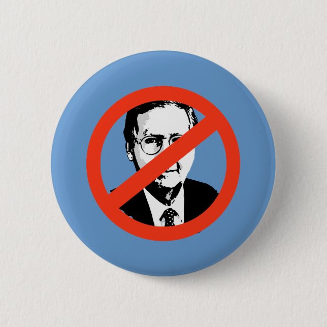 ANTI-MCCONNELL - ANTI-Mitch Mcconnell Pinback Button (Front)