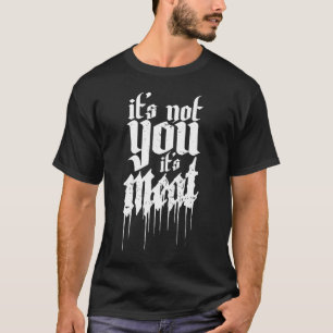 Anti Meat Plant Based Vegan Goth Animal Rights T-Shirt