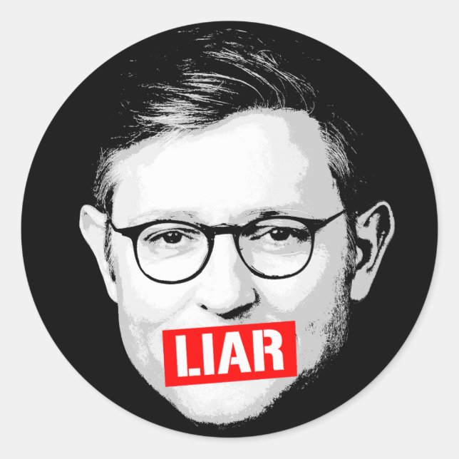 Anti Mike Johnson Liar Sticker (Front)