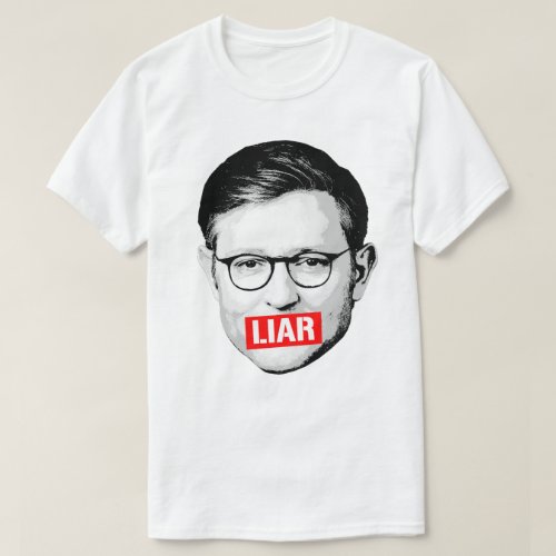 Anti Mike Johnson Liar Sticker T_Shirt