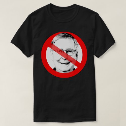Anti Mitch Mcconnell Crossed Out Face T_Shirt
