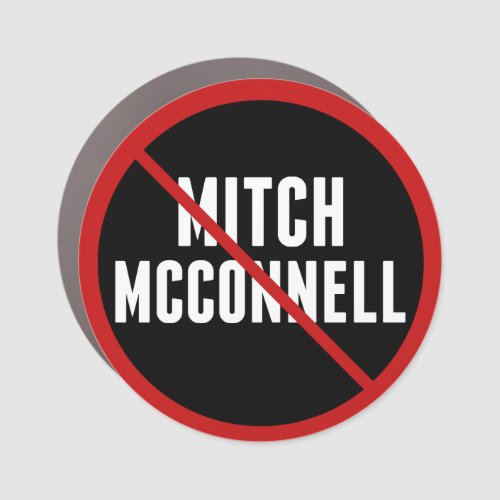 Anti Mitch McConnell Red Strikethrough Car Magnet