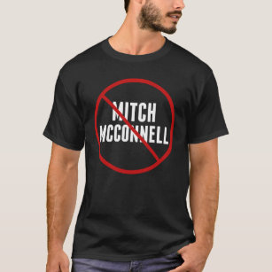 Anti Mitch McConnell Red Strikethrough T-Shirt