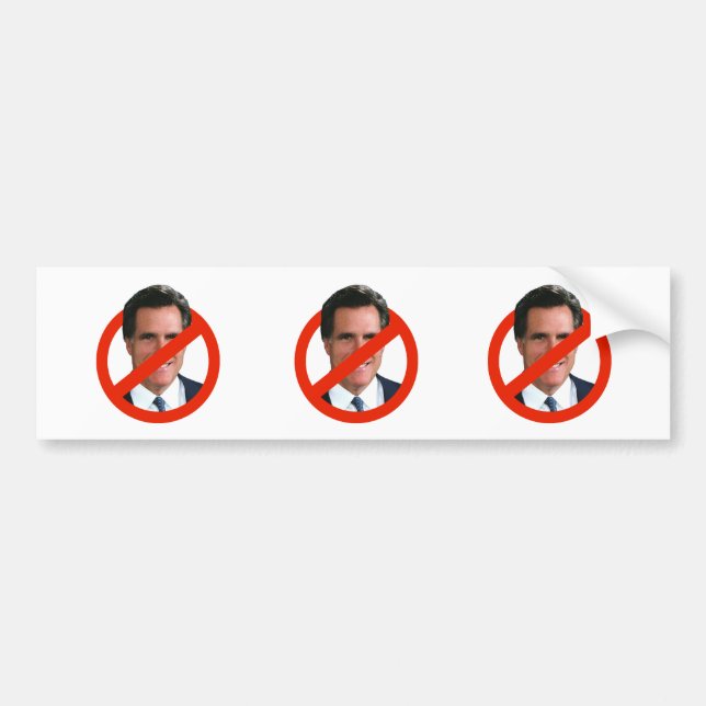 ANTI MITT ROMNEY BUMPER STICKER (Front)