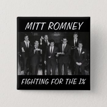 Anti-mitt Romney Button by hueylong at Zazzle