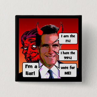 anti Mitt Romney Button