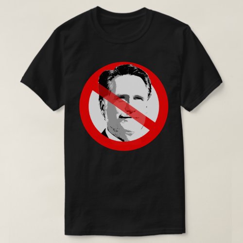Anti Mitt Romney Crossed Out Face T_Shirt