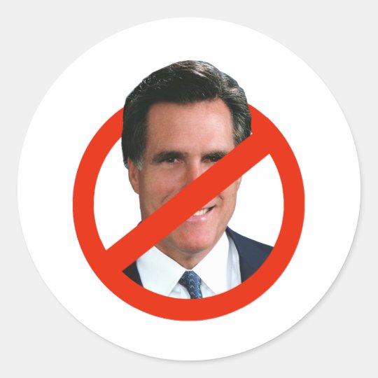 ANTI MITT TRANSPARENT CLASSIC ROUND STICKER