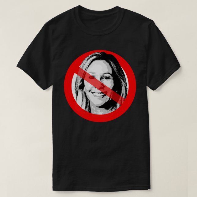 Anti MTG Crossed Out Face T-Shirt (Design Front)