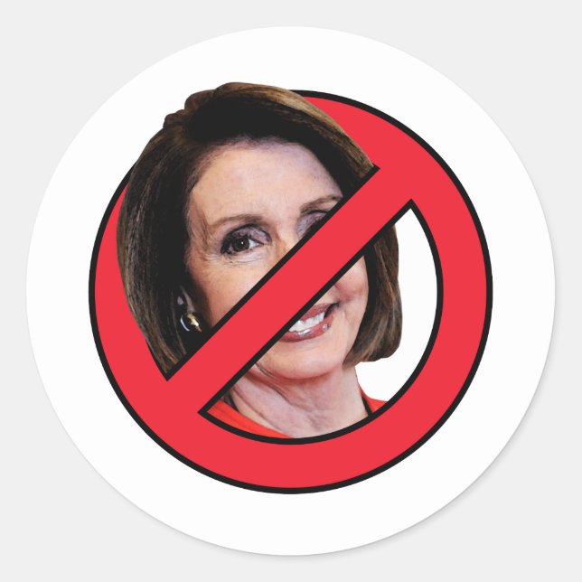 Anti Nancy Pelosi Classic Round Sticker (Front)