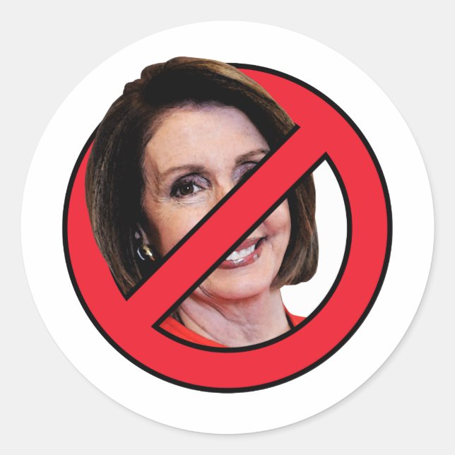 Anti Nancy Pelosi Classic Round Sticker (Front)