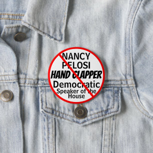 Anti-Nancy Pelosi Hand Clapper Humor Edit Button