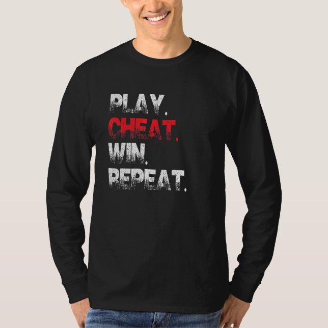 Anti New England Play Cheat Win Repeat Tee (Front)