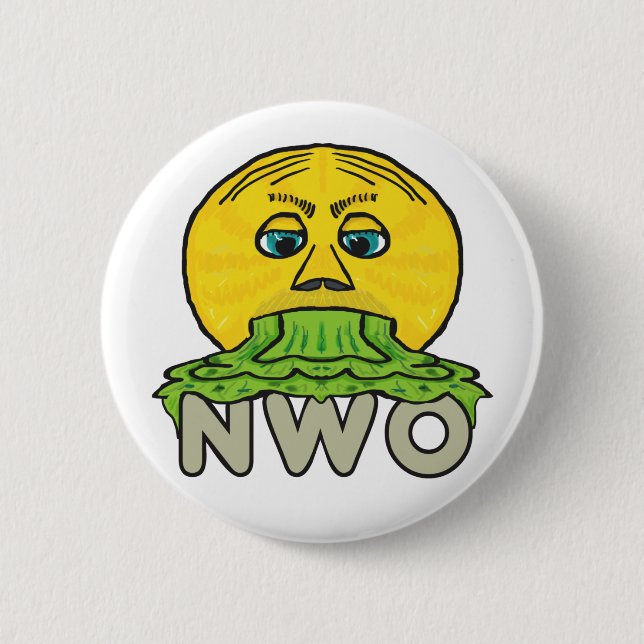 Anti New World Order Button (Front)