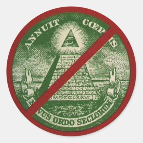 Anti_New World Order Sticker