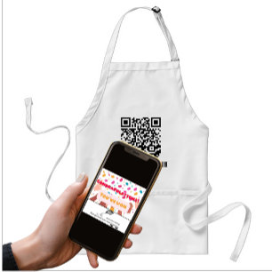 Anti-Nosy People QR Code Adult Apron