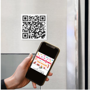 Anti-Nosy People QR Code Funny Magnet