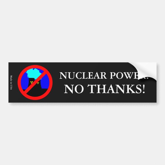 Anti-Nuclear Power Bumper Sticker (Front)